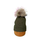 GORRO CON POMPON VERDE