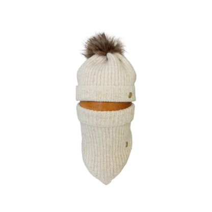 GORRO+CUELLO PICO MARFIL